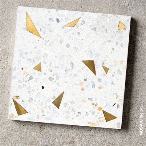 30x30 Cm Terrazzo Tile With Recycled Brass Chips From Our New Marble 5