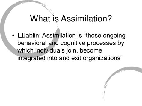Ppt Assimilation Process Powerpoint Presentation Free Download Id