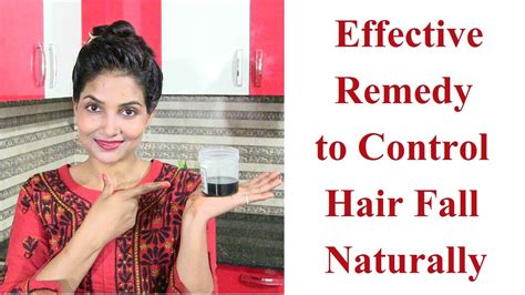 How To Control Hair Fall Naturally At Home Effective Remedy Youtube