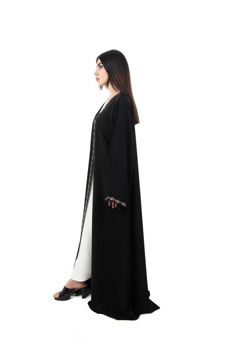 shop online crystalized trendy abaya dubai hanayen luxury abaya jalabiya sheila and hijab