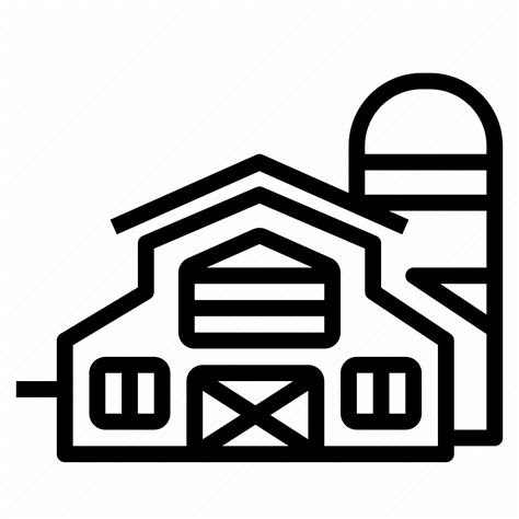 Barn Building Farm Gardening Silo Icon Download On Iconfinder
