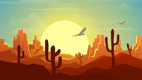 3840x2160 Resolution Minimalist Desert At Sunset 4k Wallpaper