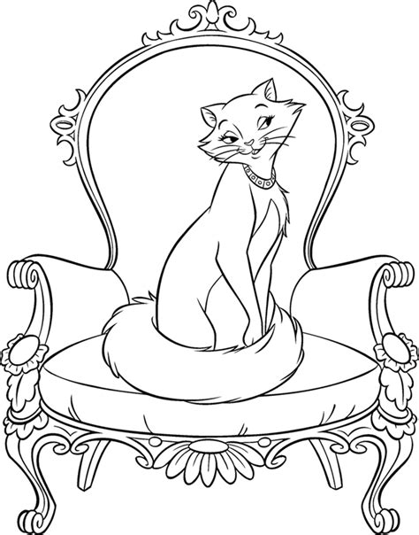 Aristocats Duchess Coloring Page Clip Art Library