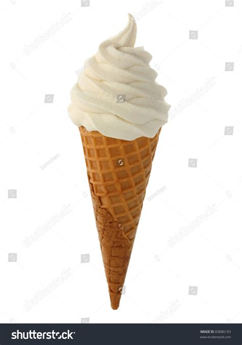 Soft Serve Ice Cream Isolated On Stock Photo 83886193