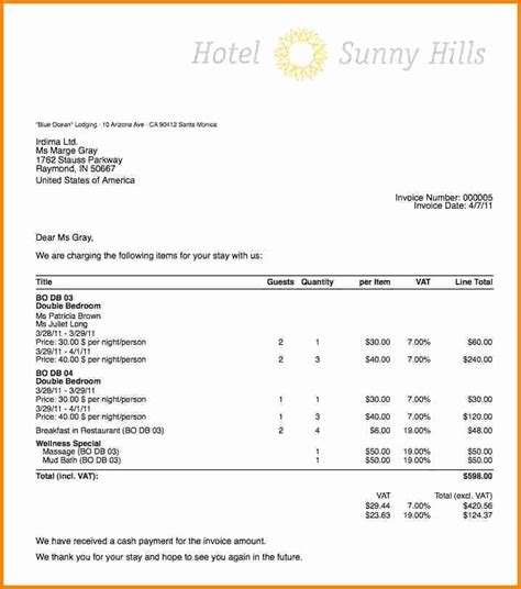 Check spelling or type a new query. Motel 6 Receipt Template Best Of 9 Hotel Bill In Excel ...