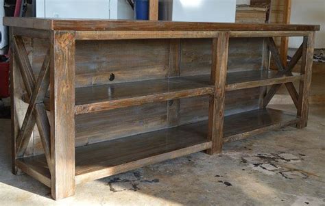 Rustic Console Table Have This Built And Put Sheets Of Metal On Front