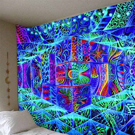 Wall Tapestry Trippy Tapestry Psychedelic Bohemian Hippie Colorful