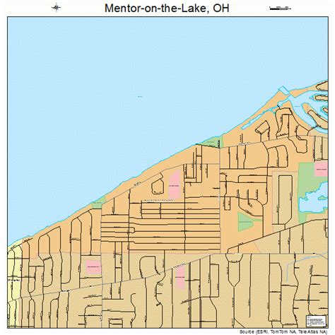 Mentor On The Lake Ohio Street Map 3949098