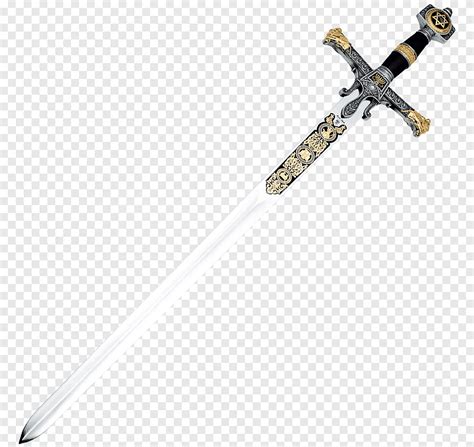 King Of Swords Suit Of Swords Toledo Hilt Sword Dagger Weapon Png