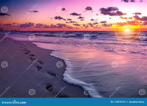 Cancun Beach At Sunset Stock Image Image Of Sunny Paradise 115979741