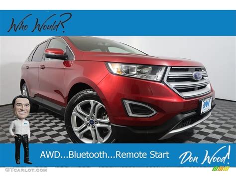 2017 Ruby Red Metallic Ford Edge Titanium Awd 129673320 Photo 12