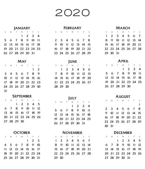 2020 Calendar Free Stock Photo Public Domain Pictures