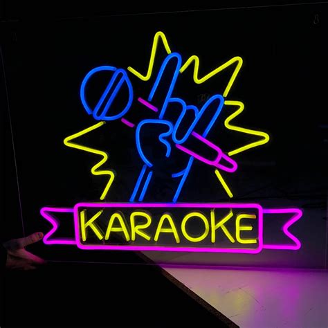 Karaoke Led Neon Sign Wall Decoration Neon Available In Etsy Uk