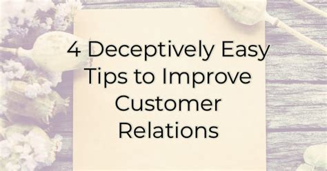 4 Deceptively Easy Tips To Improve Customer Relations Ham Lake Area