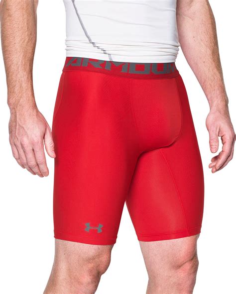 Under Armour 9 Heatgear Armour 20 Compression Shorts In Redgraphite