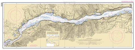 Columbia River Bonneville To The Dalles Nautical Chart ΝΟΑΑ Charts Maps