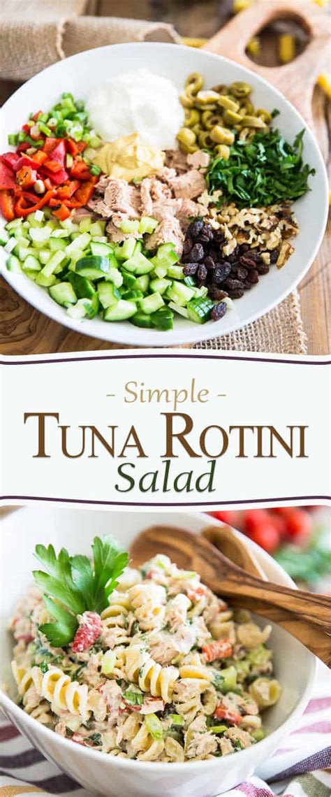 Simple Tuna Rotini Salad The Healthy Foodie