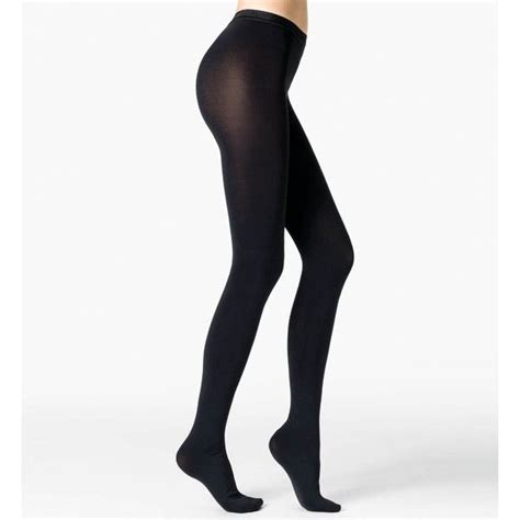 fogal 570 noir absolu 100 pantyhose €27 liked on polyvore featuring intimates hosiery tights