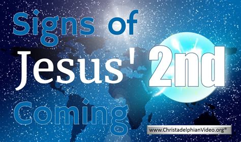 Signs Of Jesus Second Coming