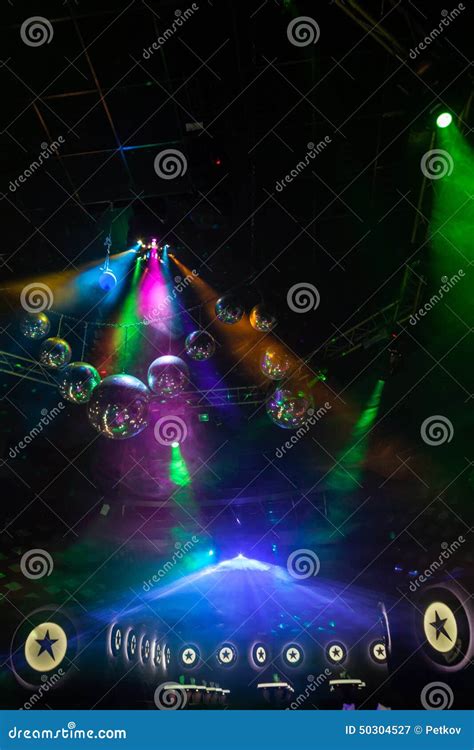 Disco Light Show Stage Lights Stock Image Image Of Night