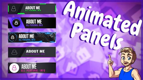 Animated Twitch Panels For Free Perfect For New Streamers Youtube