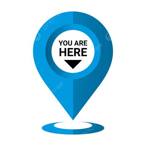 You Are Here Pointer Icon Vector Illustration Location You Are Here