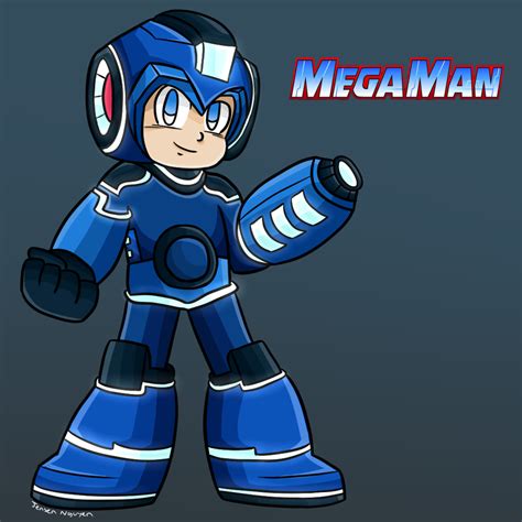New Mega Man Cartoon Design Classic Rendition By Thegamingdrawer On