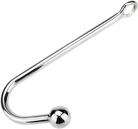 Stainless Steel 30 250mm Anal Hook Metal Butt Plug With