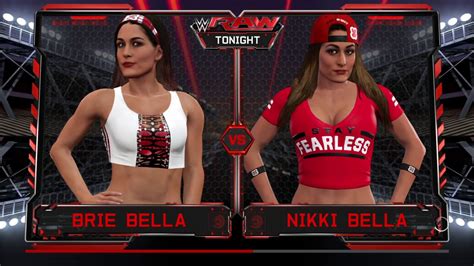 WWE K Nikki Bella Vs Brie Bella YouTube