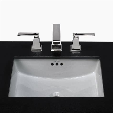 Vccucine rectangle porcelain ceramic bathroom vessel 5. Ronbow Essence Ceramic Rectangular Undermount Bathroom Sink with Overflow & Reviews | Wayfair