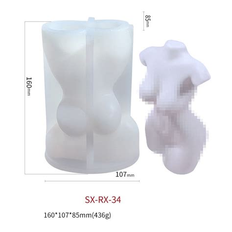 Human Female Body Silicone Candle Mold Silicone Mold For Resin Etsy