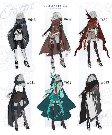 Auction Outfit 648 653 Close By Popza10cm On Deviantart Anime Inspired Outfits Anime