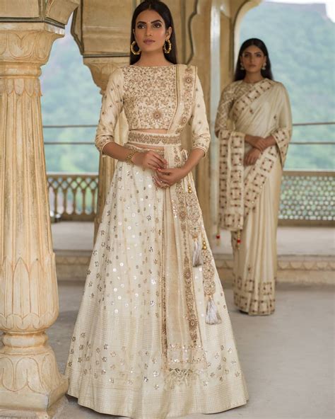 Elegnat White Lehenga Designer Bridal Indian Indianbride