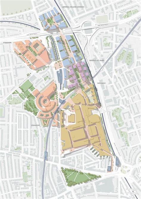 Wider White City Redevelopment Map Showing Ownership Urban Design