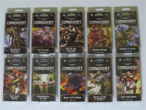 Warhammer 40k 10x Kriegspaket 600 Karten Neu Conquest Living Card Spiel