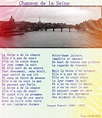Jacques PRÉVERT : La chanson de la Seine (CM2) | Chanson, Prevert ...