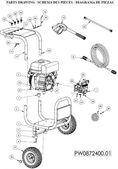 Coleman Powermate Pressure Washer Model PW Parts Kits