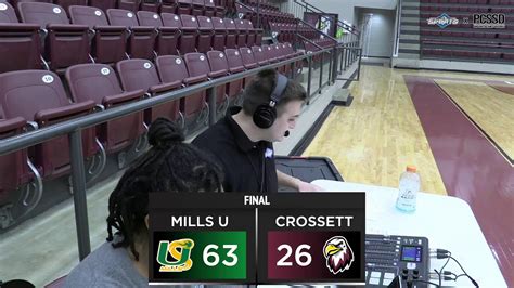 Varsity Bball Mills U Comets At Crossett Eagles Youtube