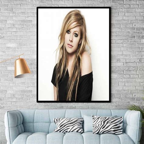 Avril Lavigne Framed Poster Canvas Print