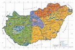 Large detailed touristic regions map of Hungary | Vidiani.com | Maps of ...