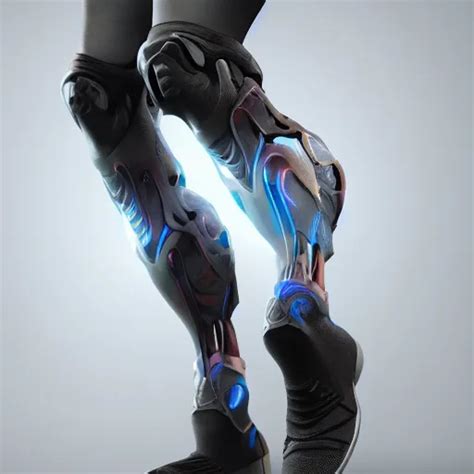 Prosthetic Leg With Rgb Lighting Hyperdetailed Stable Diffusion