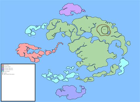Avatar The Last Airbender Faction Map By Unknownlooker On Deviantart