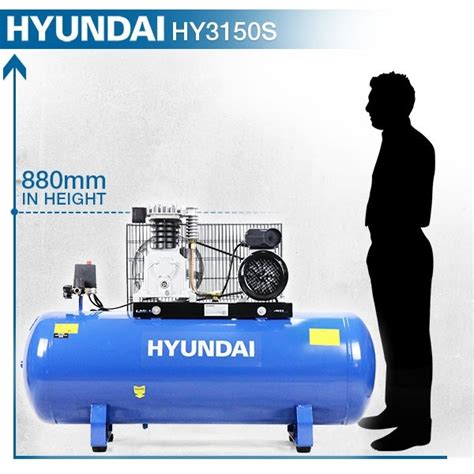 Propane prices vary by location. Hyundai 150 Litre Air Compressor, 14CFM/14psi, Twin Cylinder, Belt Drive 3hp | HY3150S ...