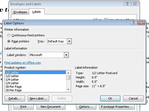 Remember to input address until. How to Print a Sheet of Identical Labels with Word 2010 ...