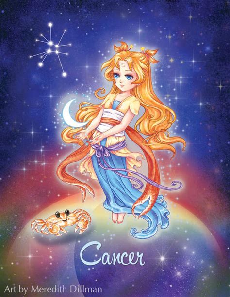 Aurascopes Kickstarter Chibi Cancer Zodiac By Meredithdillman On