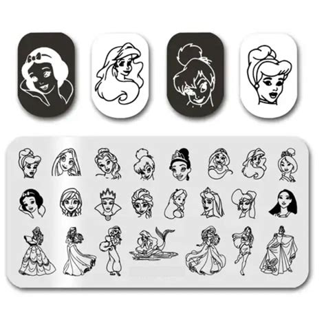 Disney Princess Stamping Plate Cordoza Nail Supply