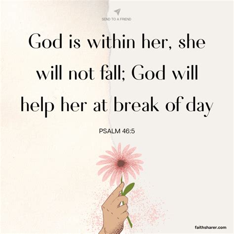 Psalm 465 God Is Within Her She Will Not Fall God Will Help Her At