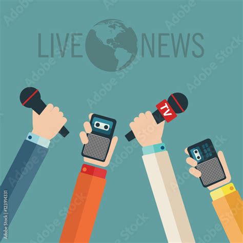 Journalism Concept Vector Illustration In Flat Stylevector Live