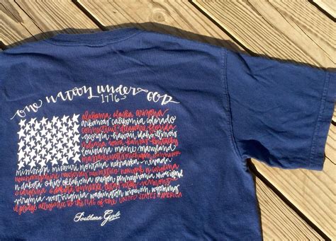 Monogram American Flag Shirt Monogrammed American Flag | Etsy | American flag monogram, American ...