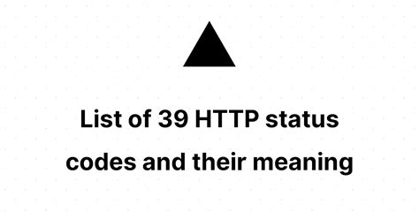 List Of 39 Status Codes And Their Meaning Hashnode